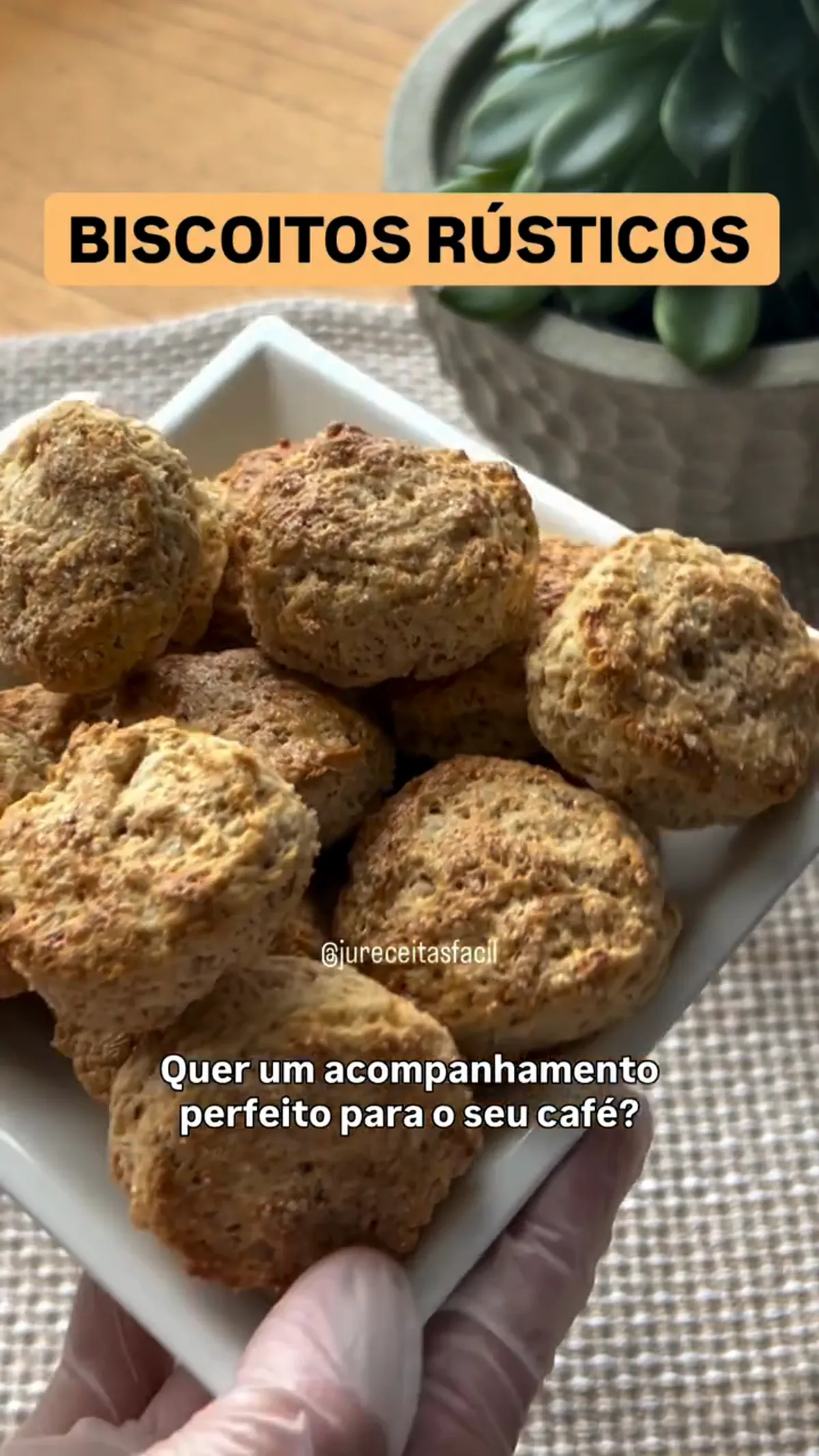 Biscoito Rústico de Creme de Leite