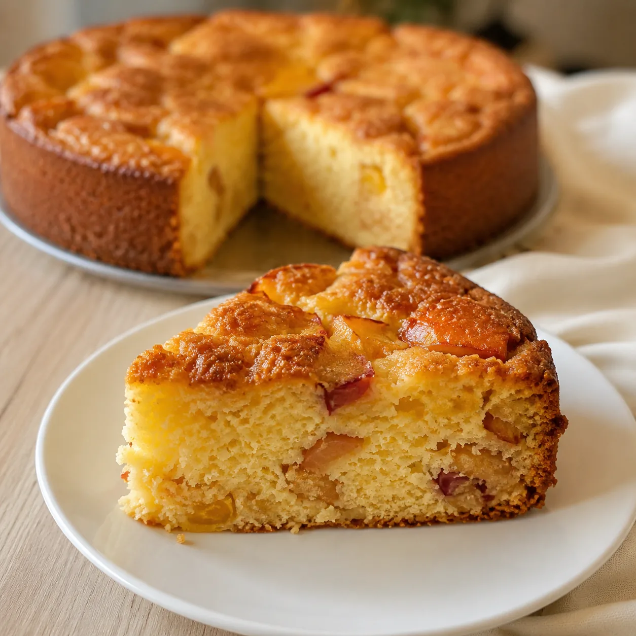 Bolo de Frutas com Crosta Crocante