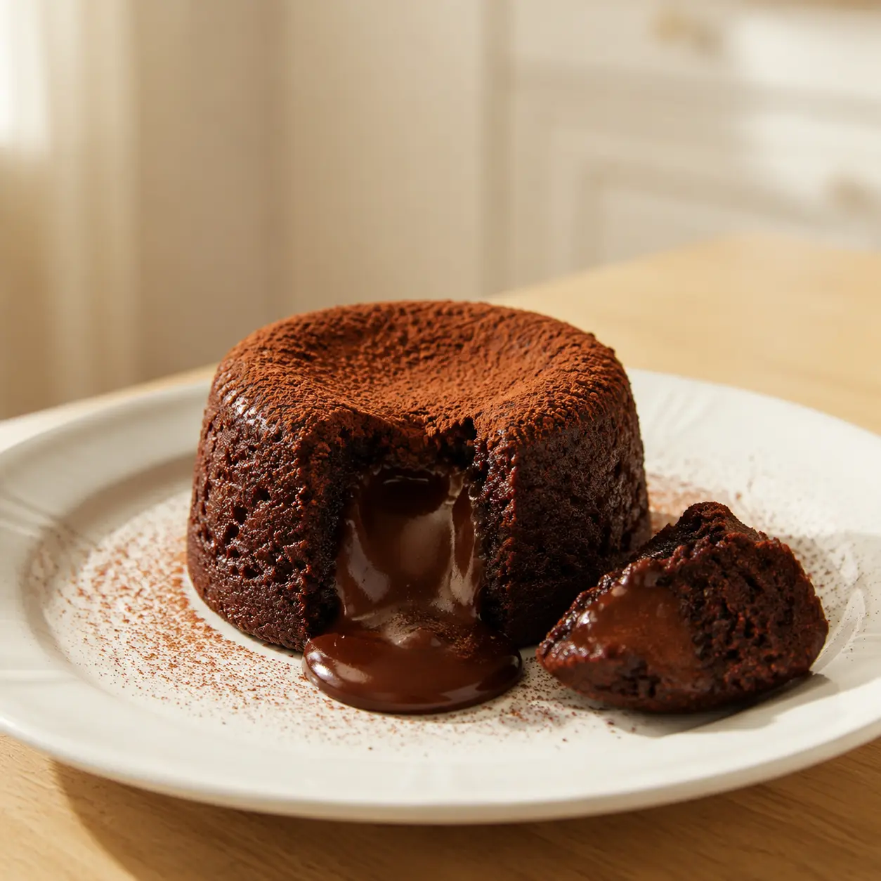 Bolo Fondant de Chocolate