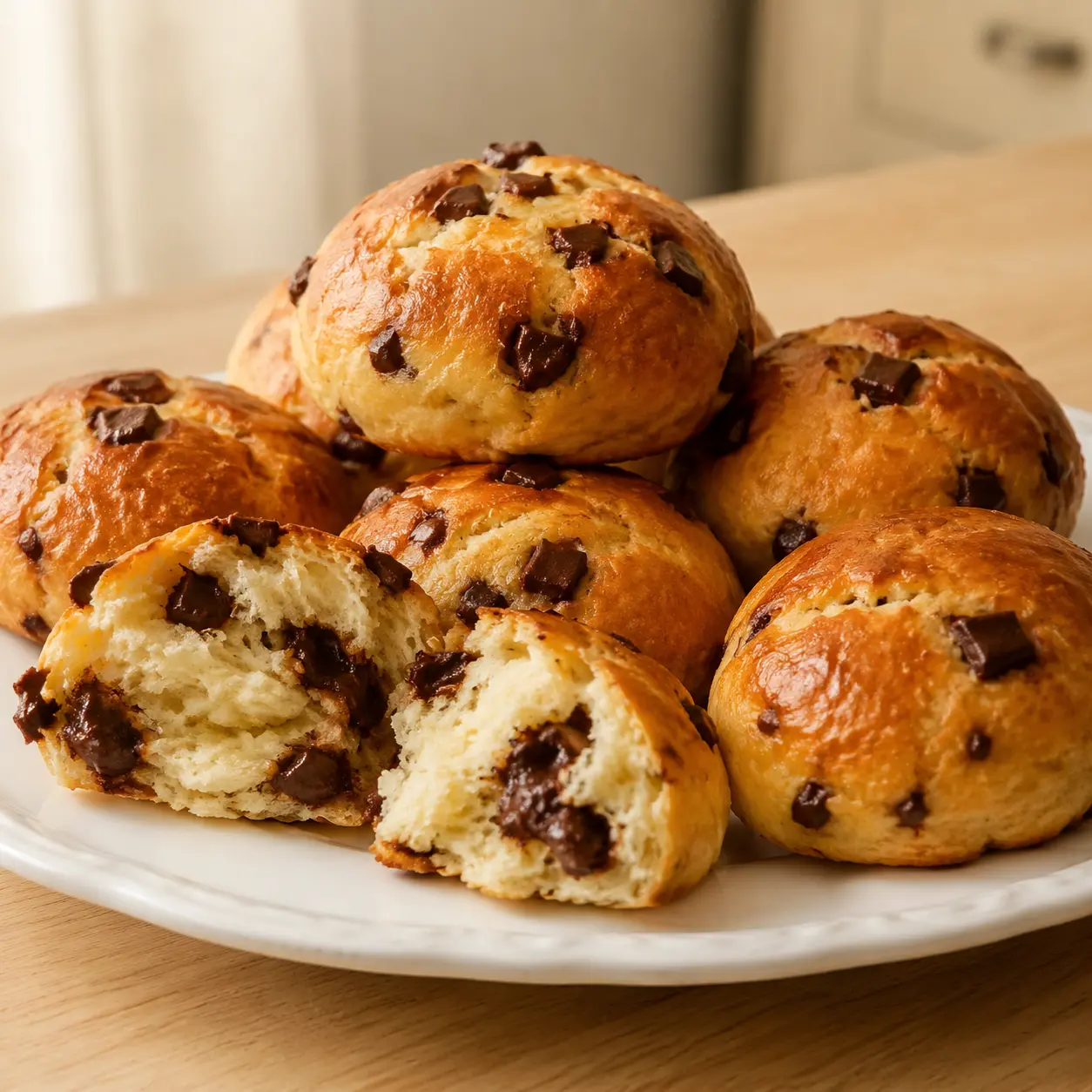 Pãezinhos de Leite com Chocolate (Sem Glúten)