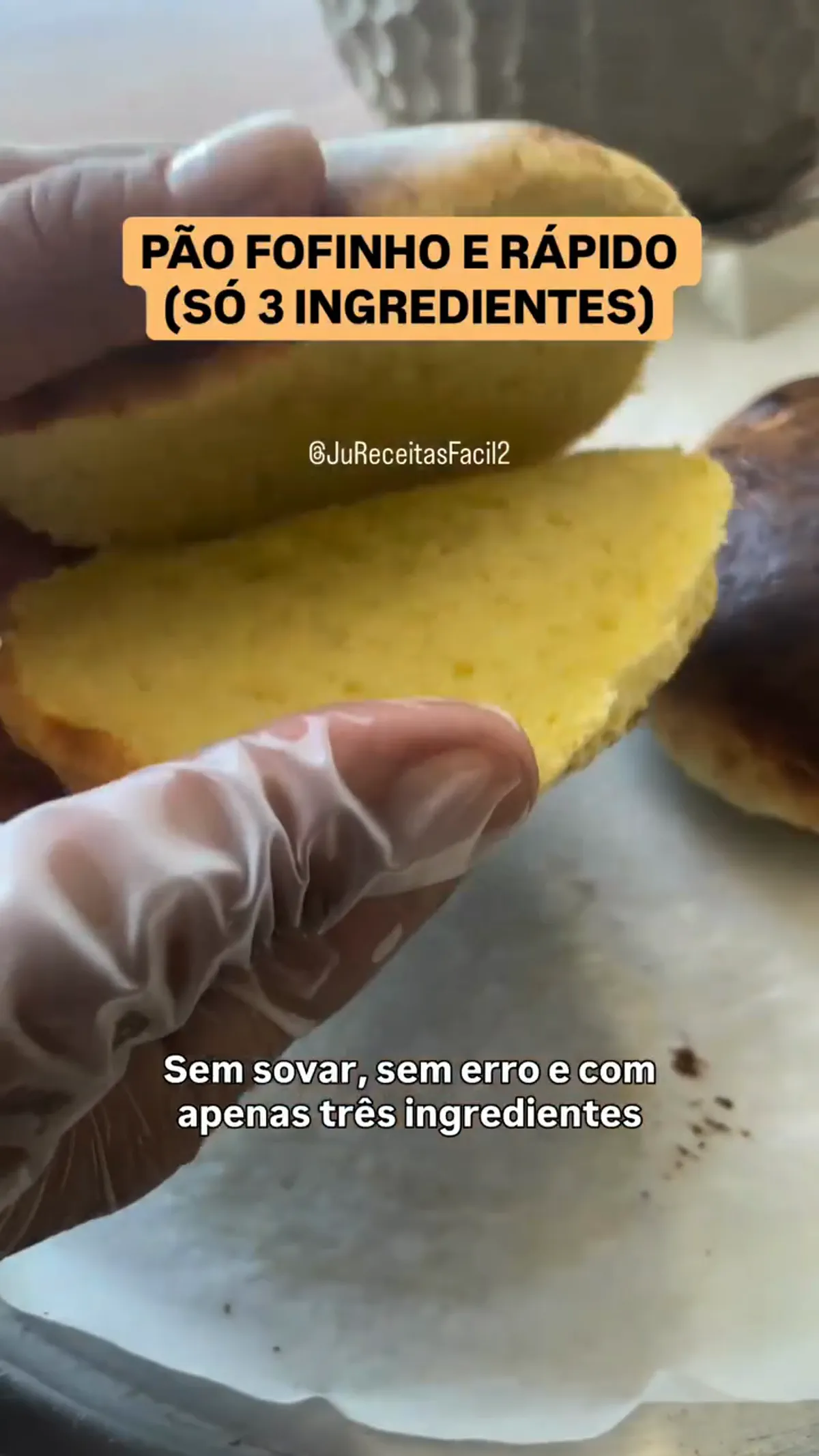 Pão Expresso de 3 Ingredientes: O Mais Rápido e Fofinho