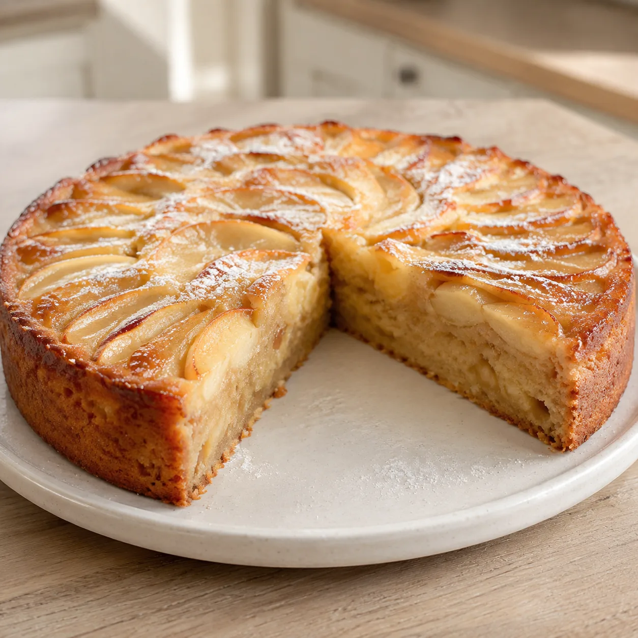 Torta-Bolo de Maçã de 4 Ingredientes