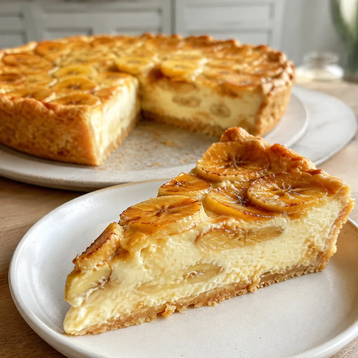 Torta Cremosa de Banana com Bolacha: A Sobremesa que Derrete na Boca