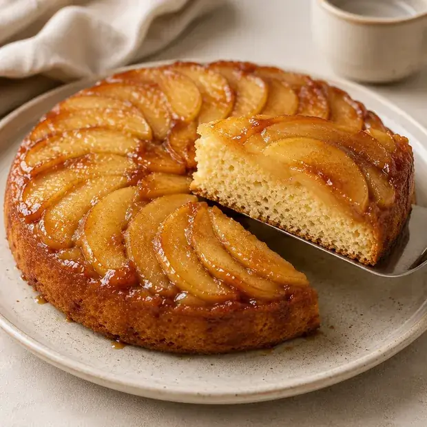 Bolo de maçã invertido